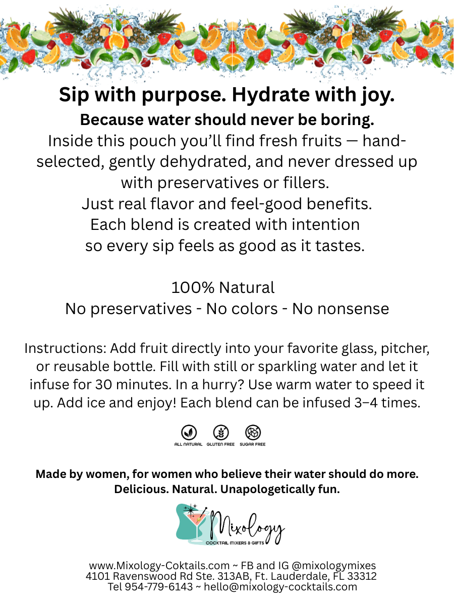 Mixology - Wholesale Drink Mix - Dehydrated Fruit–Infused Refill Water Collection8
