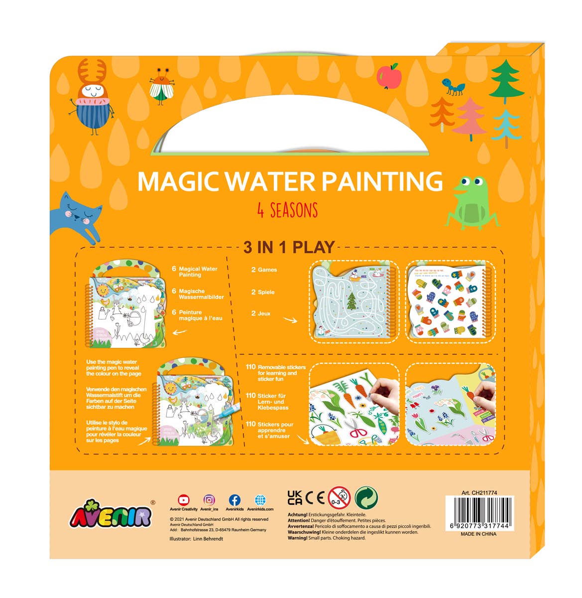 DAM - Wholesale DIY Craft Kit - Kids - Avenir - Magic Water Painting 4 SEASONS5