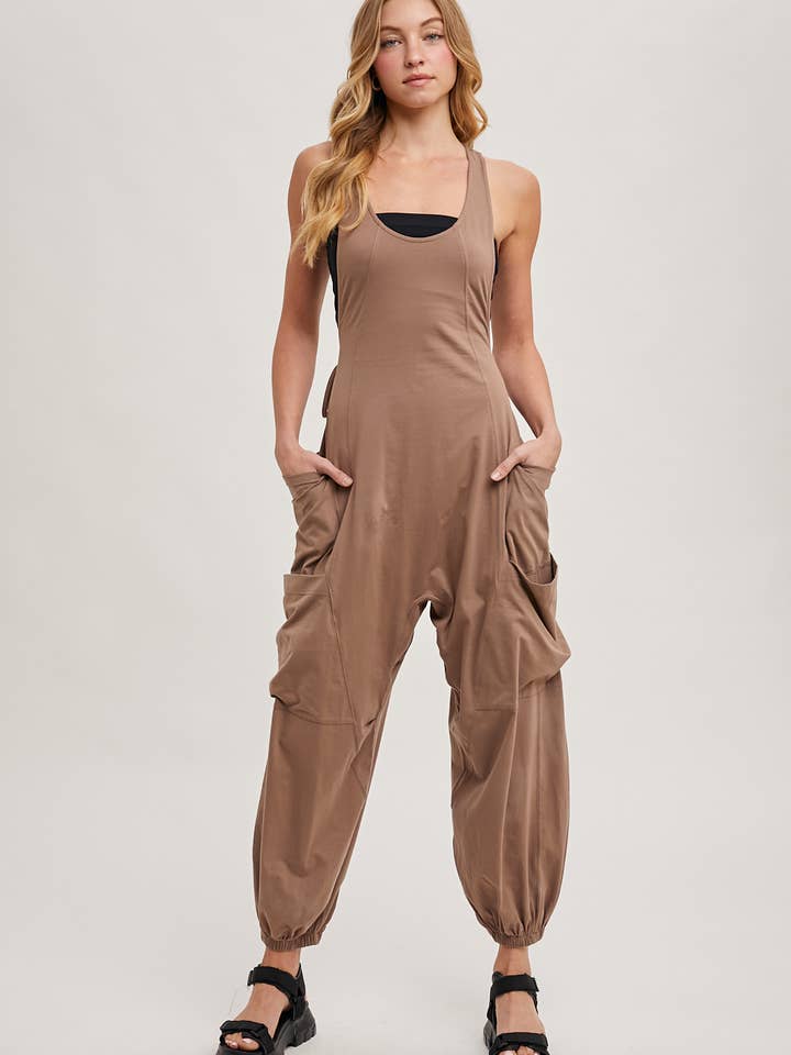 Bluivy - Wholesale Jumpsuit - Women's - RELAXED FIT BEGGY PANTS JUMPSUIT WITH POCKETS17