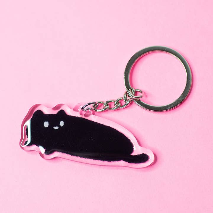 Long Sumi The Cat Acrylic Keychain for wholesale by Robot Dance Battle
