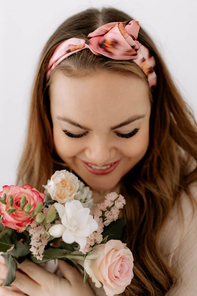 MA°ALAHI Manufaktur - Wholesale Fashion Headband - Women's - Headband with Wire Leo-Pink6