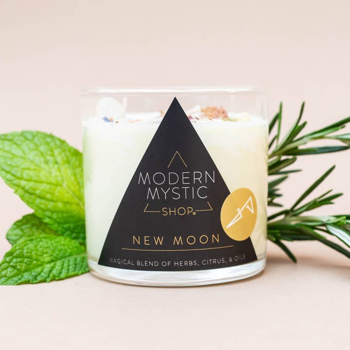 Modern Mystic Shop - Wholesale Jar/Filled Candle - New Moon Candle5