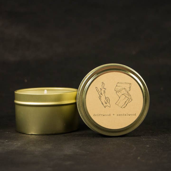 Moonrise Candle Co. - Vendita all'ingrosso Candela in vasetto - Driftwood + Sandalo