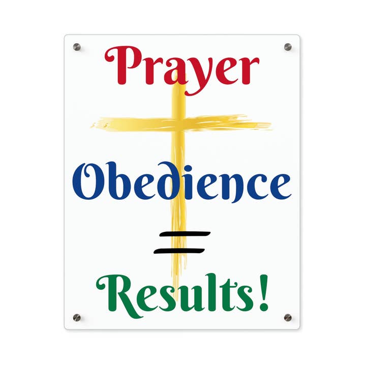 Bøn og lydighed akryl vægkunst for engroshandel hos Pioneer Kitty Market