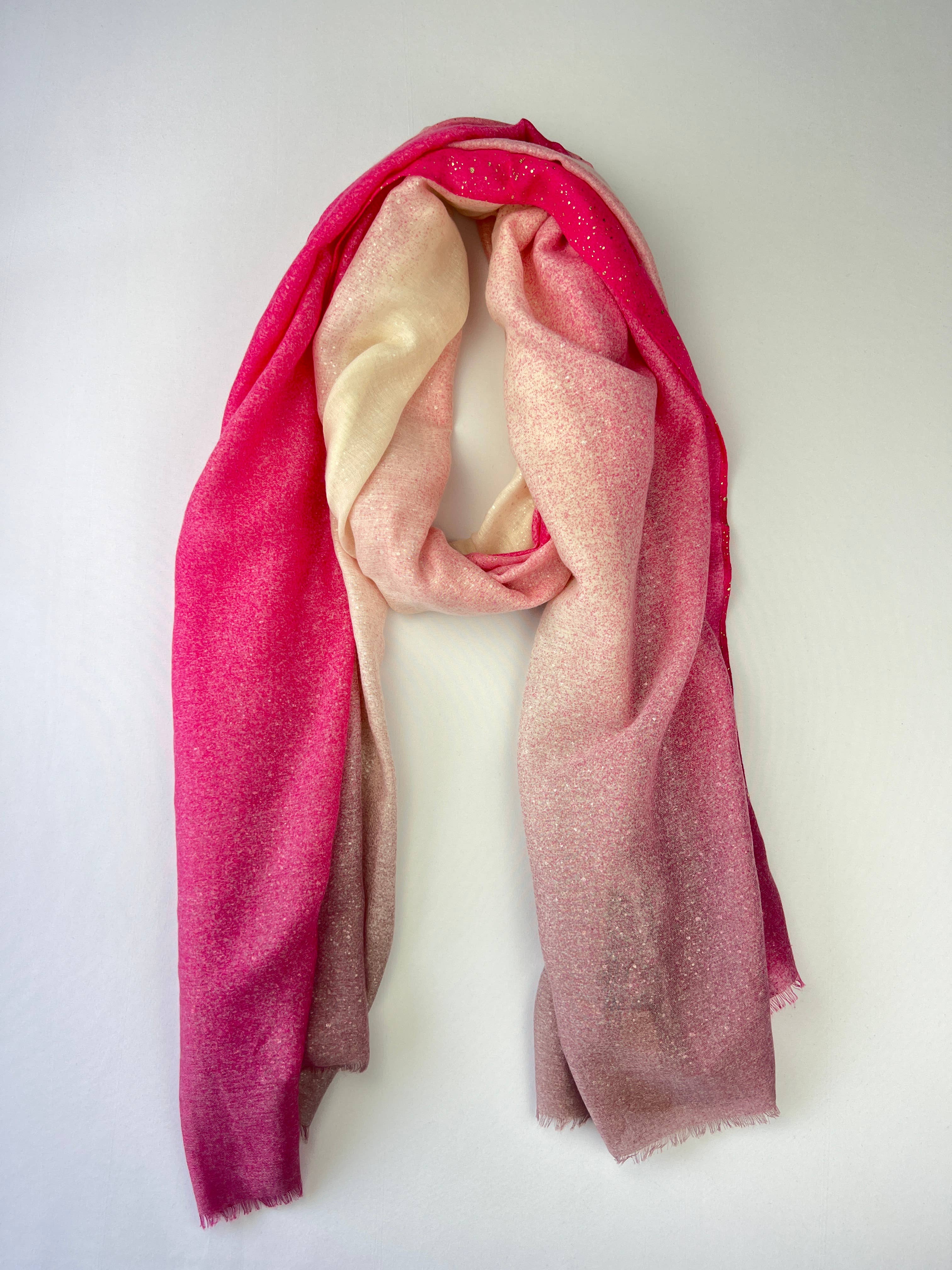 L'Emotion - Wholesale Scarf - Women's - Scarf with Silver Sequin Gradient Patterns5