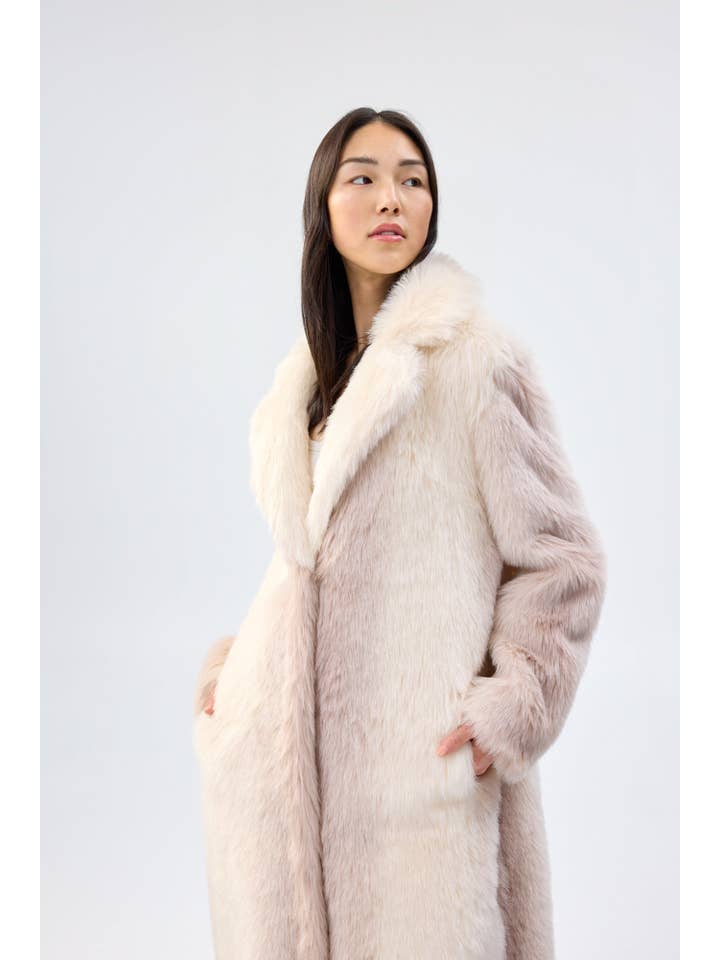 Unreal Fur - Wholesale Fur/faux fur coat – Women's - White Plains Coat3