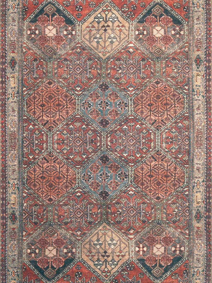 Alfombra con paneles multicolores London 4807 para venta al por mayor de KAS Rugs