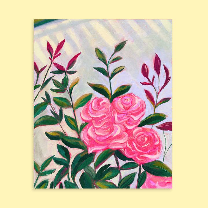 The Roses Illustrated Studio Art Print for wholesale by Scandinative