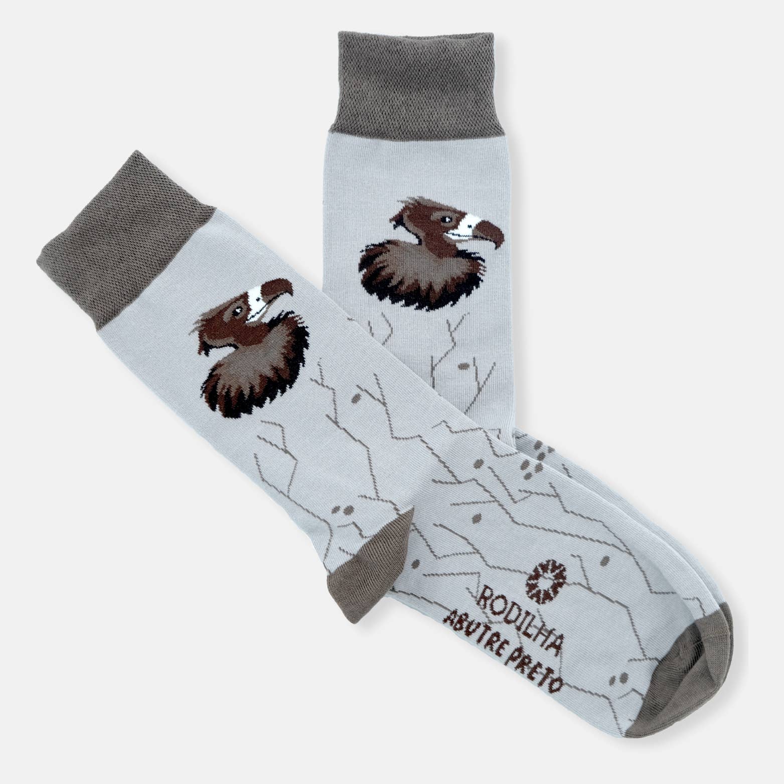 Rodilha - Wholesale Socks - Unisex - Black Vulture Socks- Patrician Fauna Collection