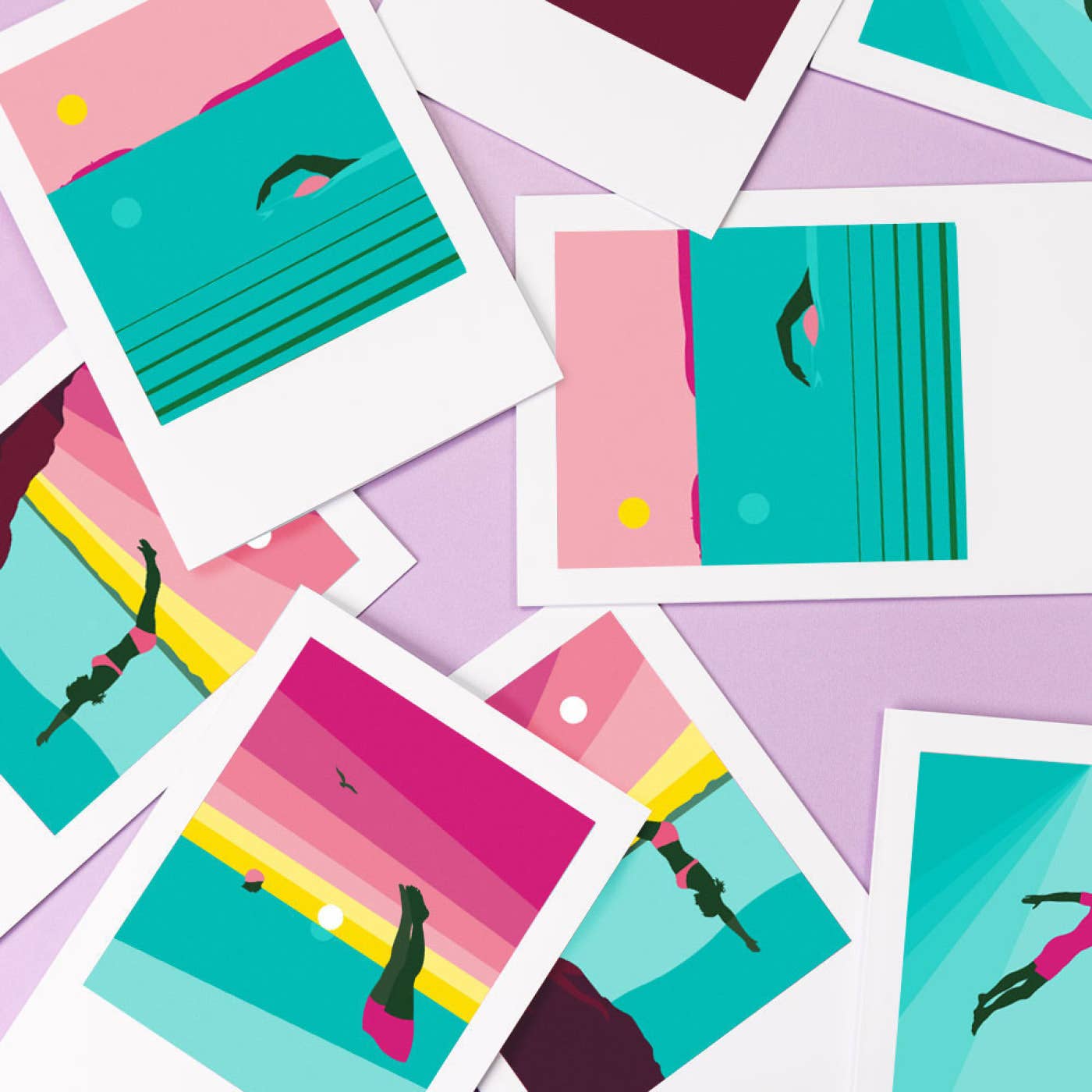 Pawpear - Wholesale Everyday Greeting Card - Side-stroke Greeting Card3