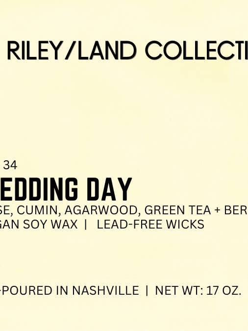 Día de Boda - Colección de Velas Legacy para venta al por mayor de THE RILEY/LAND COLLECTION