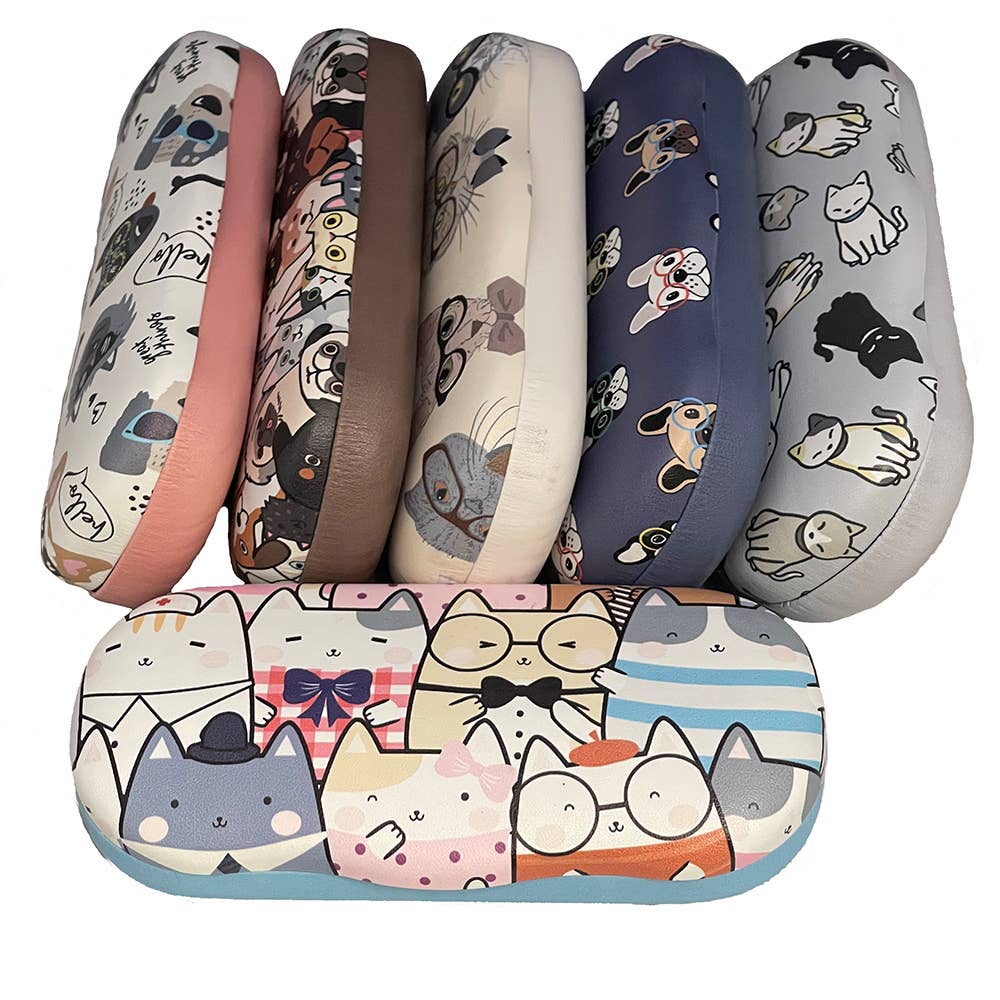 I Heart Eyewear - Wholesale Eyewear Cases & Holders - Women's - Animal House Novelty Print Medium Clamshell Eyeglass Case1