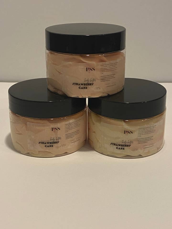 Jordbær pund kage smør for engroshandel hos Petalsoftsoaps