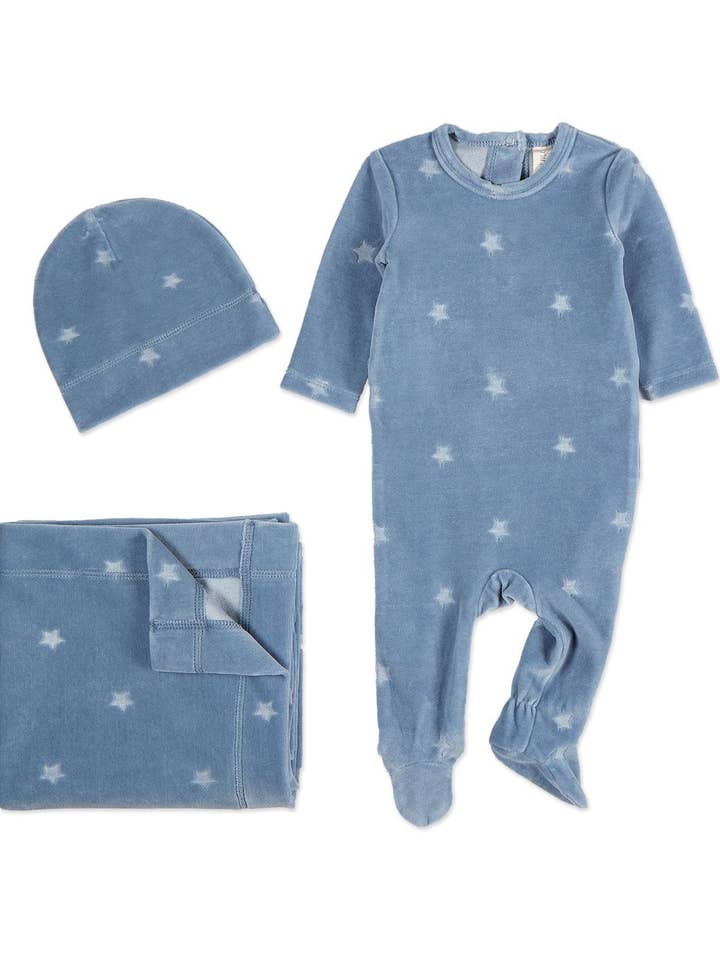 Set 3 Pezzi con Piedini Velvet Star per la vendita all'ingrosso da parte di MiniMoi by MeMoi