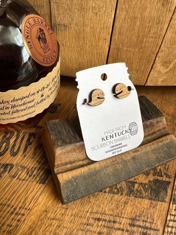 Teruggewonnen Kentucky Bourbon Barrel houten walvisoorbellen voor wholesale door TWWKY