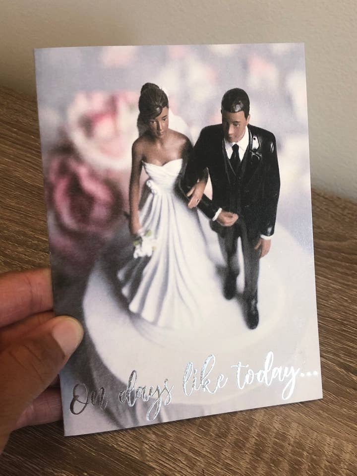 On Days Like Today Wedding Card for wholesale by D. Johnson & Co Greetings