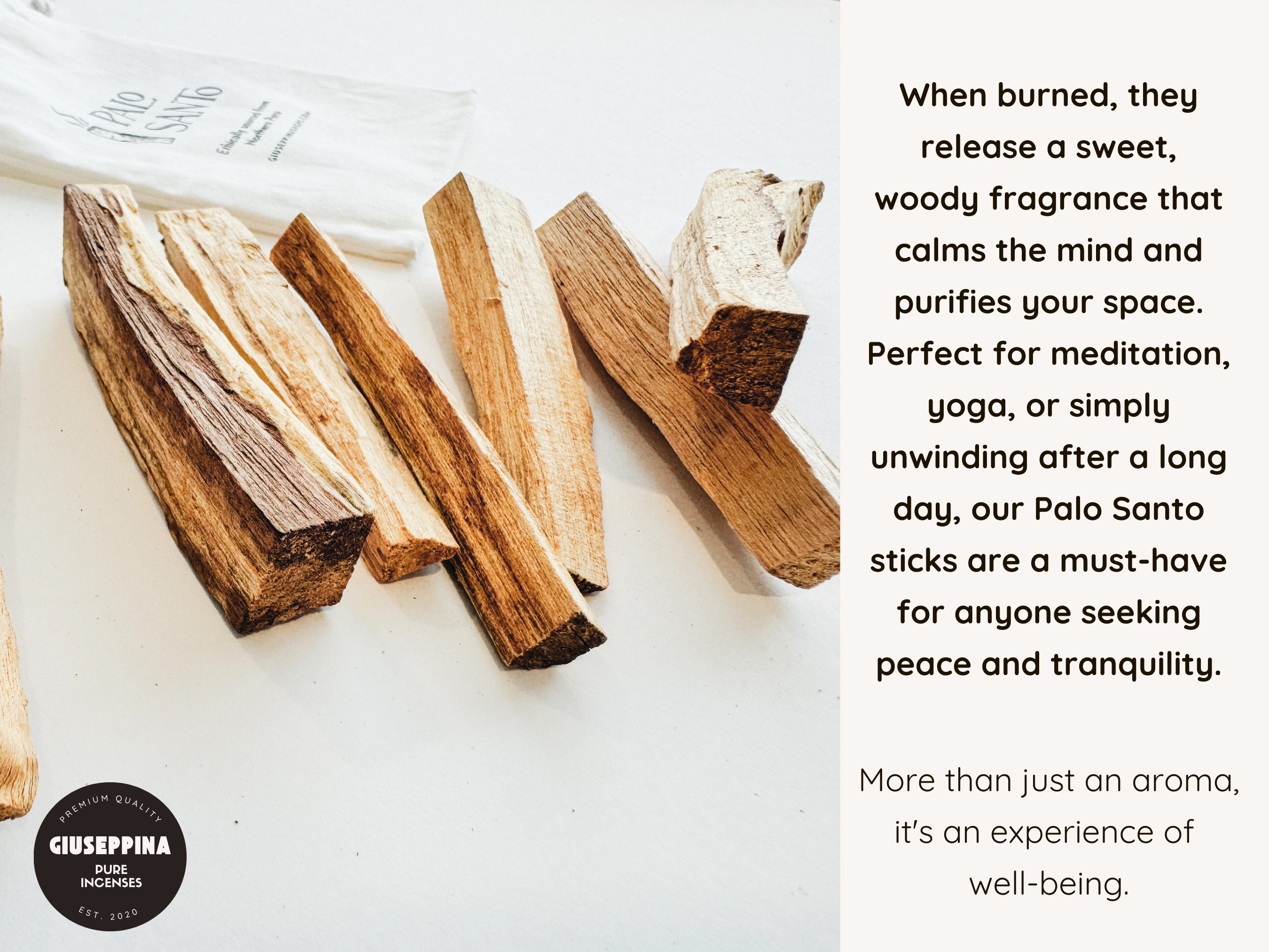 Giuseppina Shop - Wholesale Sage Bundle - Palo Santo Sticks - Our Signature Bundle Palo Santo Sticks 4