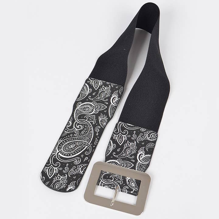 3AM BY H&D ACCESSORIES - Wholesale Belt - Women's - Bandana Elastic Belt