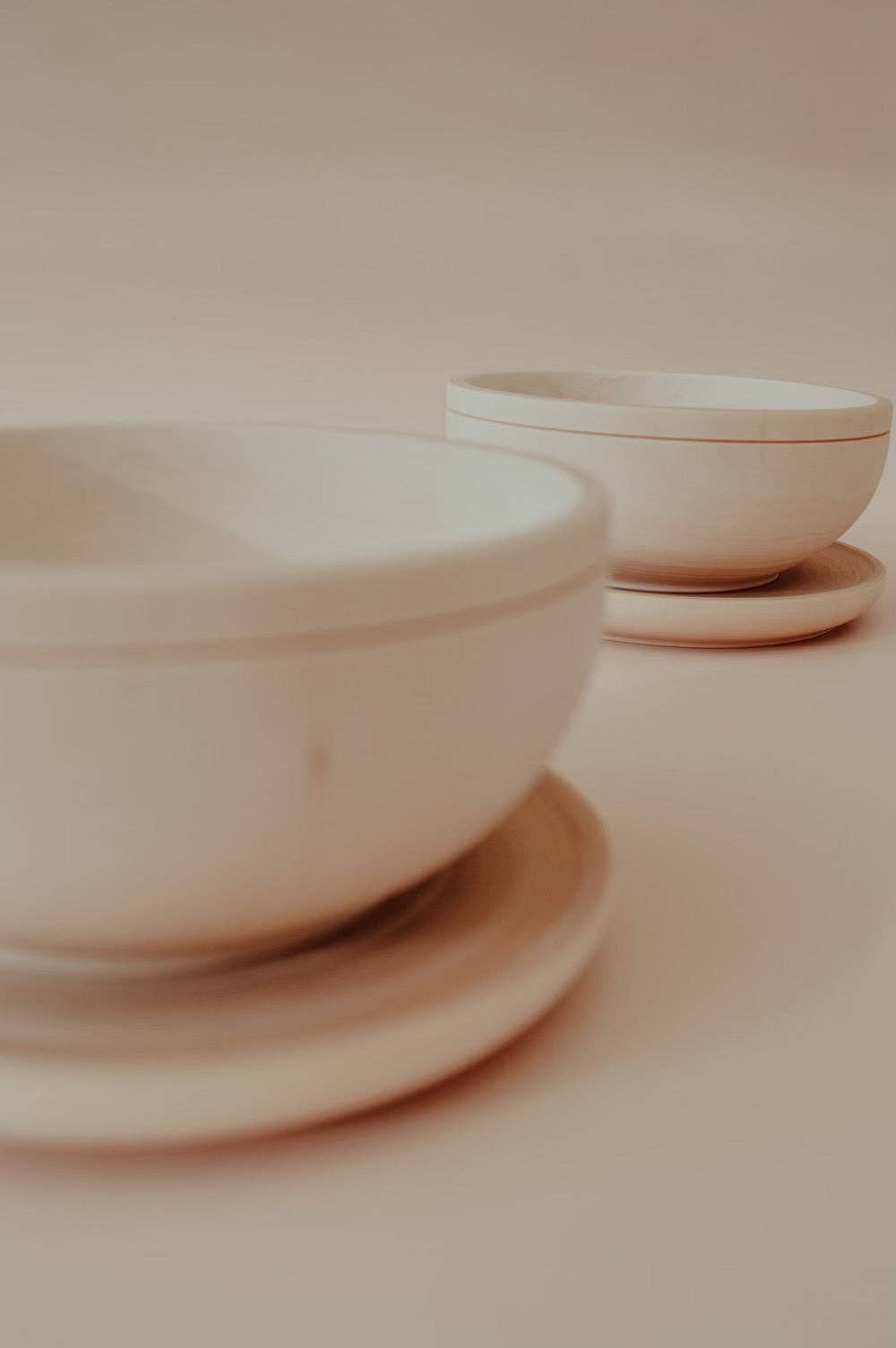 Petit Abode - Wholesale Wood Toy - Kids - The Wooden Dining Set (plate and bowl)1