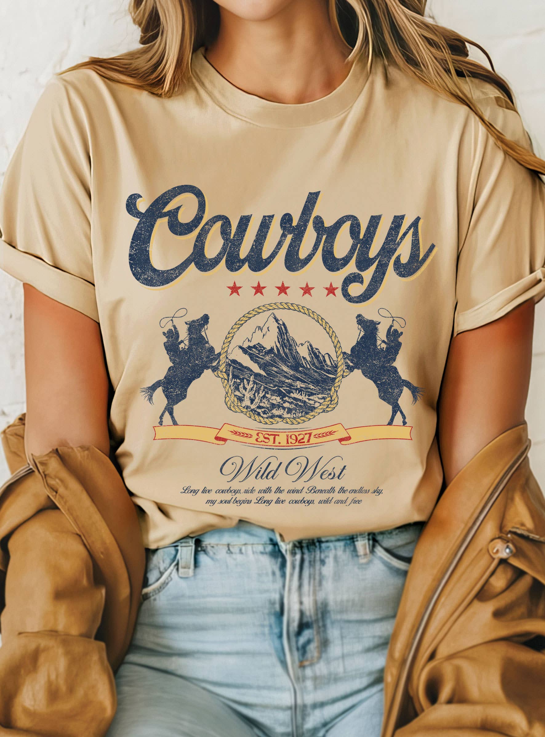 Rustee Clothing - Wholesale Screen Printed T-Shirt - Unisex - COWBOY WILD WEST GRAPHIC T SHIRTS6