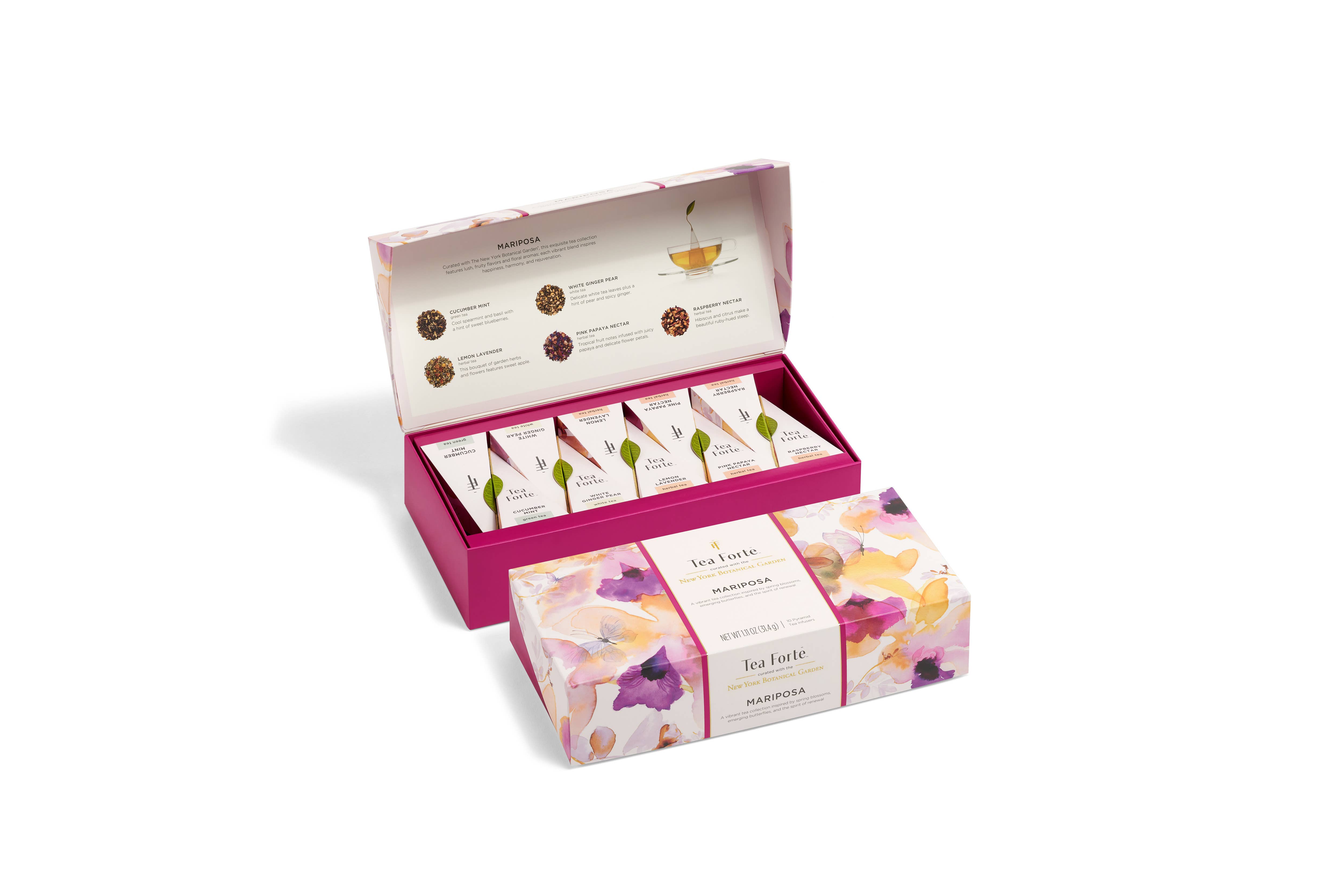 Tea Forte - Wholesale Tea Bags - Tea Forte Mariposa Petite Presentation Box0