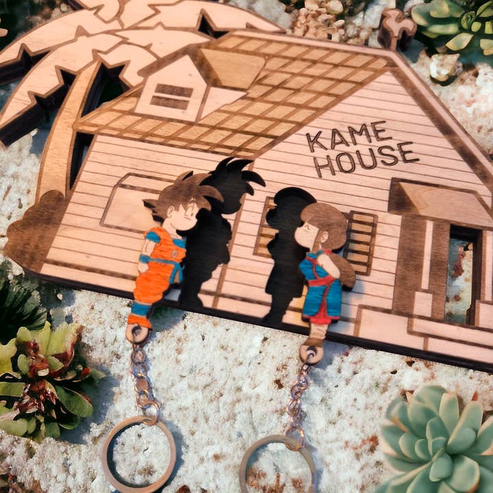 Studio Rima - Wholesale Wall Accent - Dragon Ball Kame House Keychain Wall Mounted Key Holder