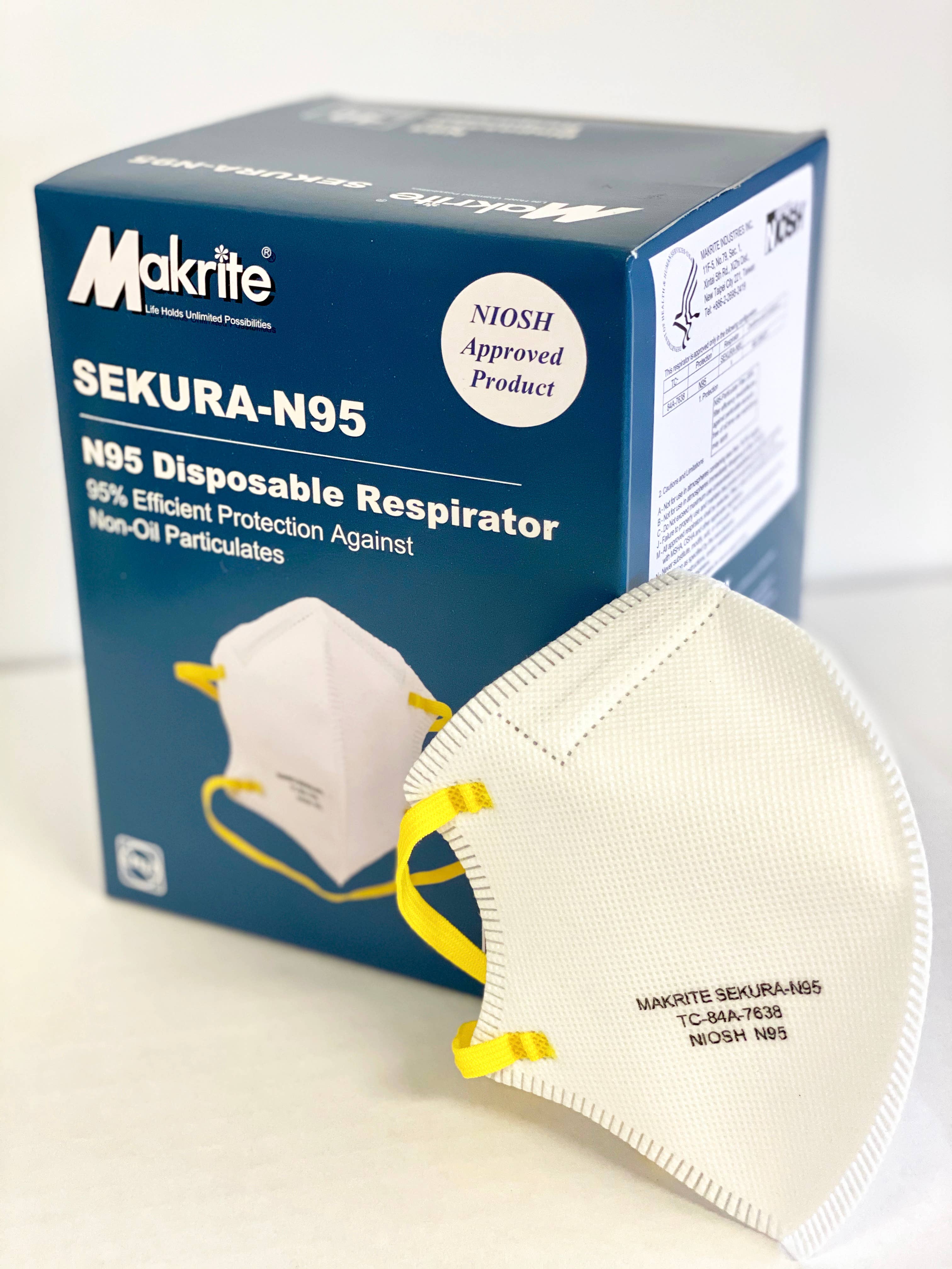 InfraWear - Venta al por mayor Mascarilla facial protectora - Máscaras Makrite 9500 N955