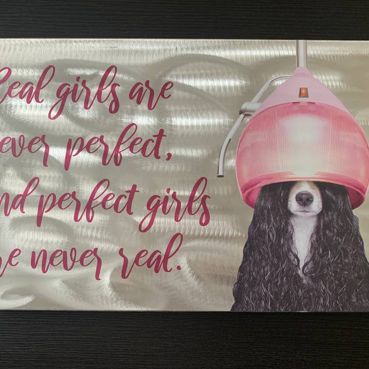 iLove Home Decor - Wholesale Sign - Real Girls on Grinder Metal Wall Art