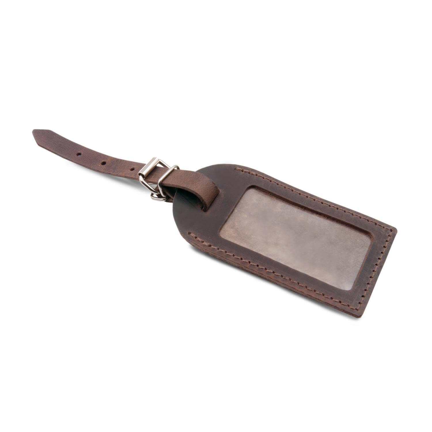 Thielemann Leather Manufacturer – Etiqueta de bagagem por atacado – Etiqueta de bagagem com janela de visualização9