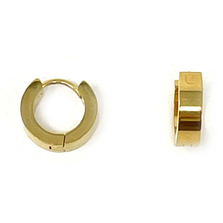 Non-Tarnish Gold Filled Petite Classic Huggie PowerBlessings Earrings for wholesale by PowerBeads by jen