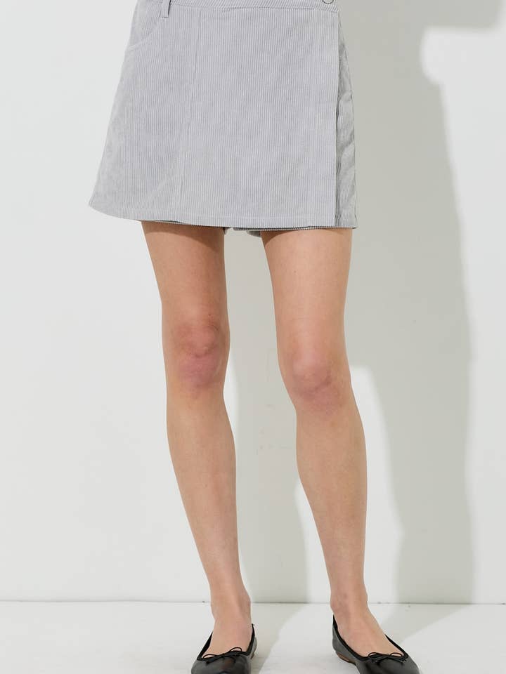 CORDUROY MINI SKORT for wholesale by Baevely by Wellmade USA