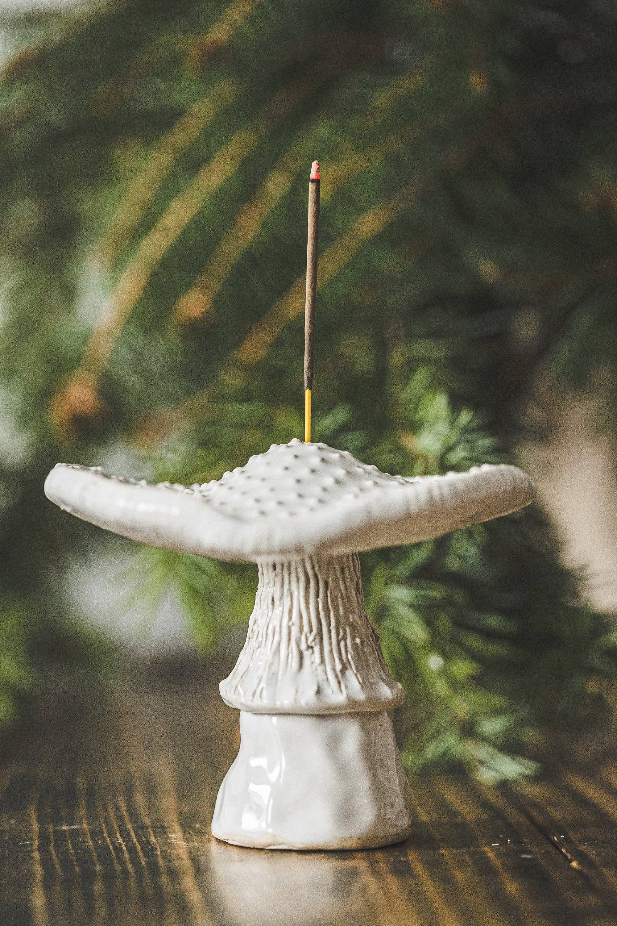 Danutė Murauskienė - Wholesale Incense Holder - White mushroom incense holder2