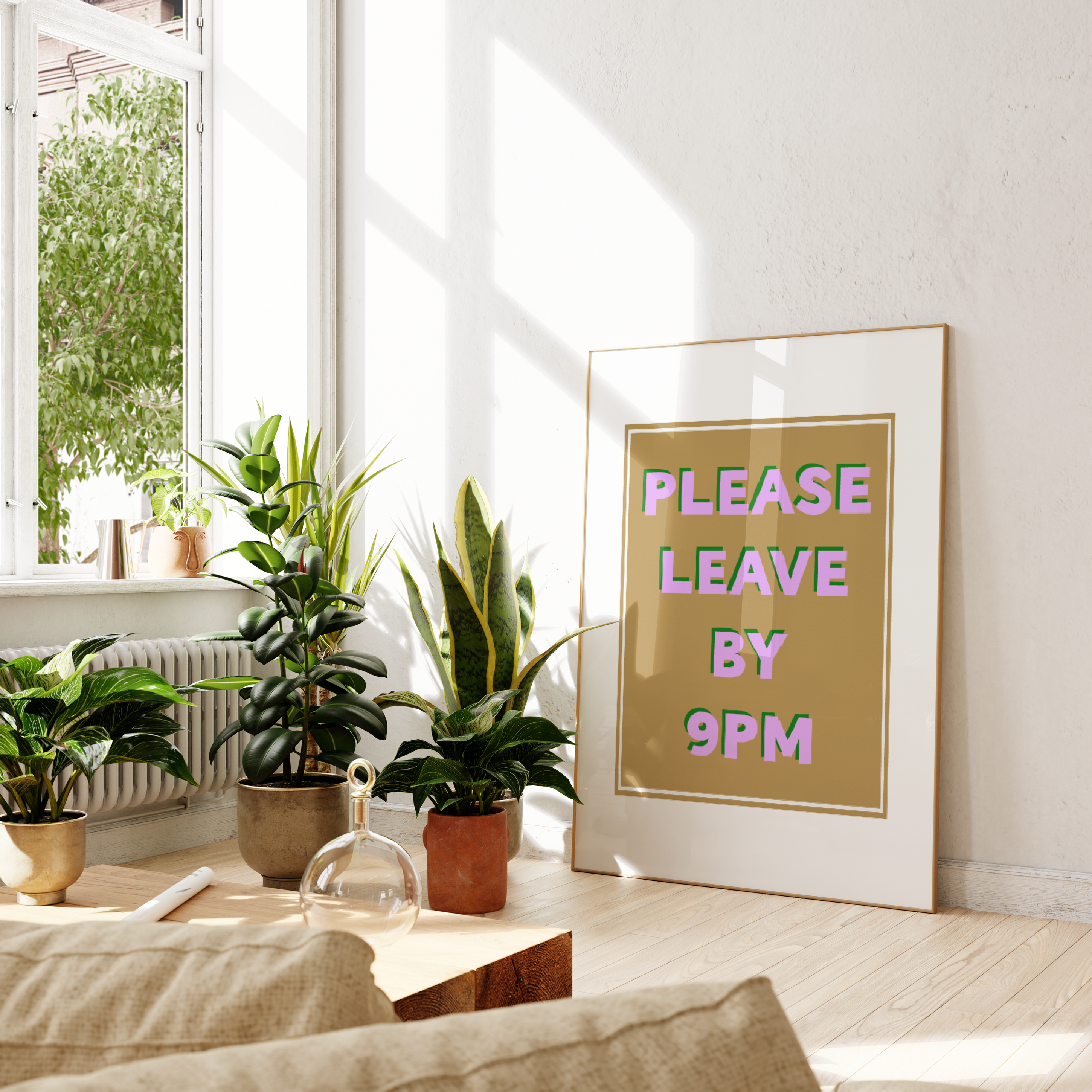 Alice Art Co – wholesale Art print – 'Please Leave by 9pm' Print1