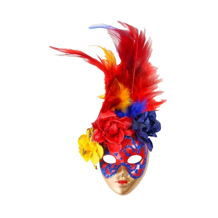 Full Face Mask Magnet - Flowers & Feathers (Multiple Colors) and other Purchase Wholesale carnivalcostume. Free Returns & Net 60 Terms on Faire trending on Faire.