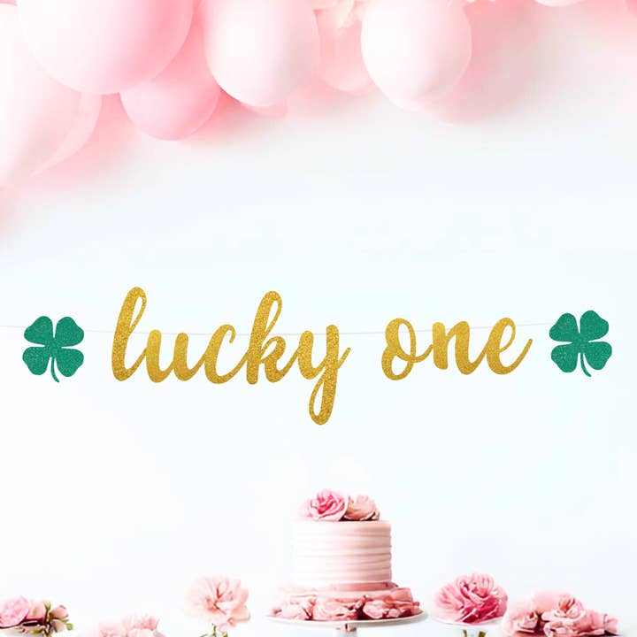 Lucky One Banner for wholesale by The Confetti Mixer
