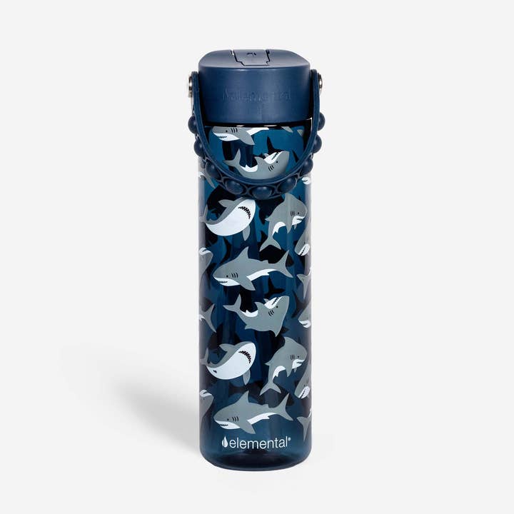 Splash Pop Fidget Håndtag Flaske 26oz - Haj for engroshandel hos Elemental