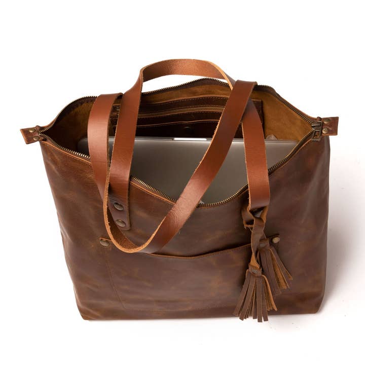 Hides - Vente Tote bag – femme - Sac en cuir avec fermeture éclair20