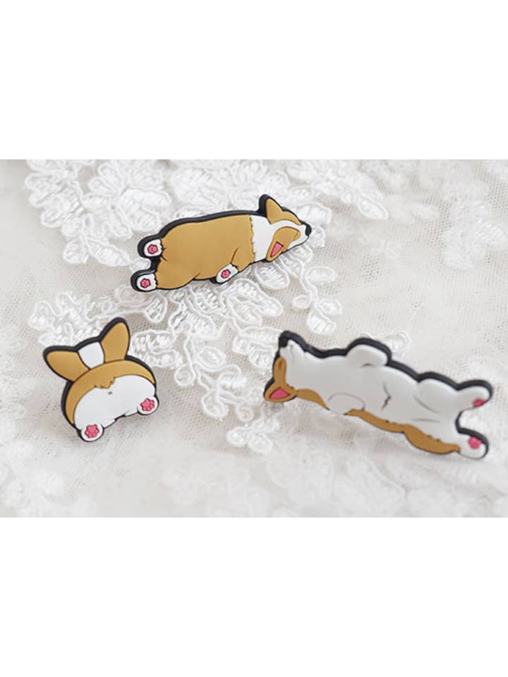 NAYOTHECORGI - Vente Accessoire pour chaussures - Accessoire de chaussure de style Croc Corgi