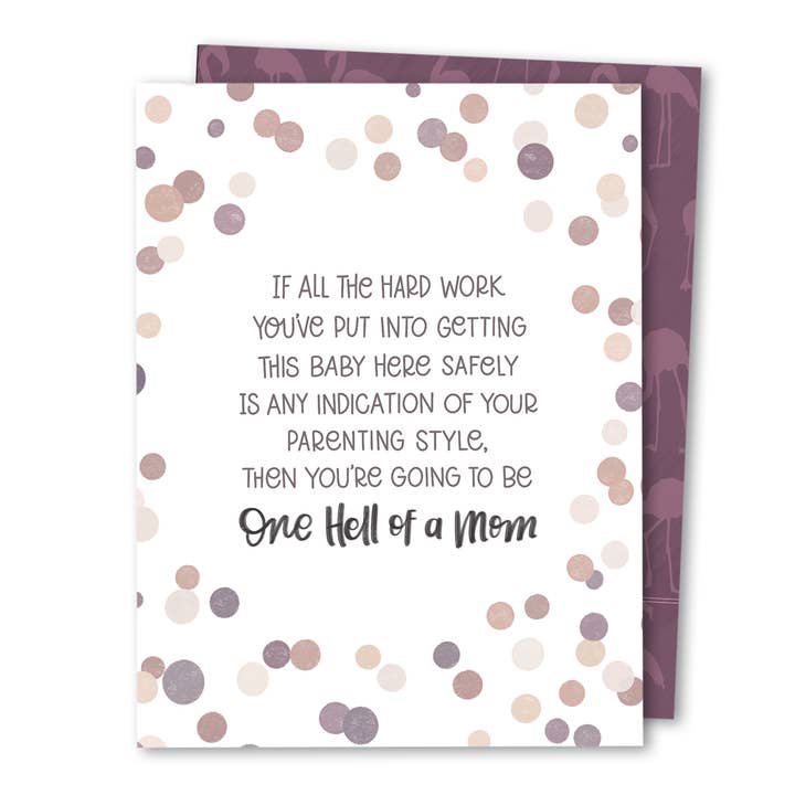 The Noble Paperie - Wholesale Baby Card - Hard Work | IVF Infertility Support Mother New Baby Card