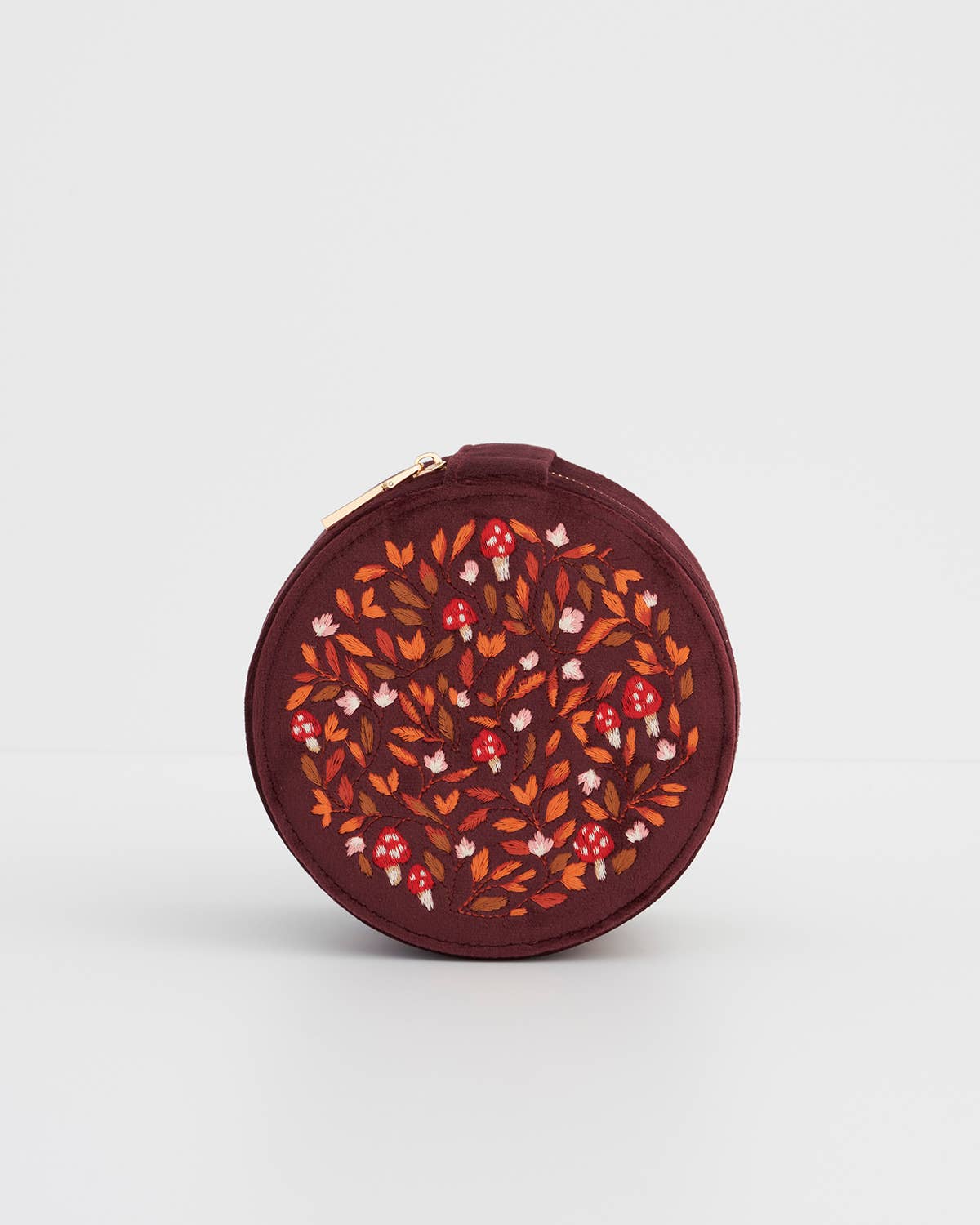 Fable England - Wholesale Jewelry Box/Organizer - FABLE Magical Mushroom Embroidered Velvet Jewelry Box