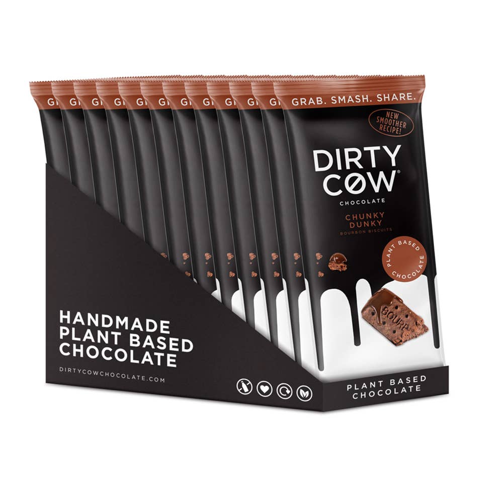 DIRTY COW CHOCOLATE – wholesale Chokladkaka – ** NY ** CHUNKY DUNKY VÄXTBASERAD VEGANSK CHOKLADKAKA2