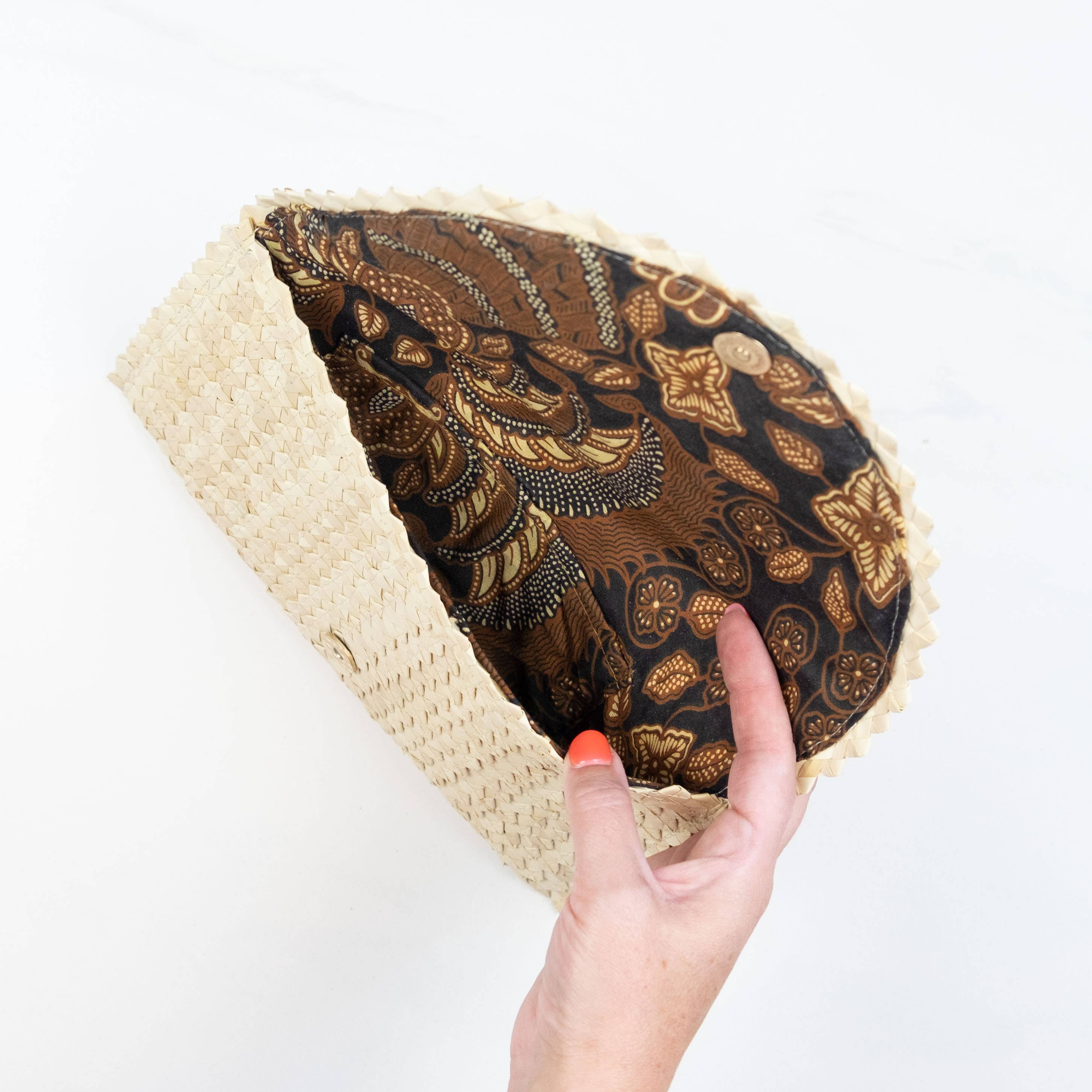 The Winding Road - Wholesale Clutch Bag - Women's - Straw Clutch Ivory2