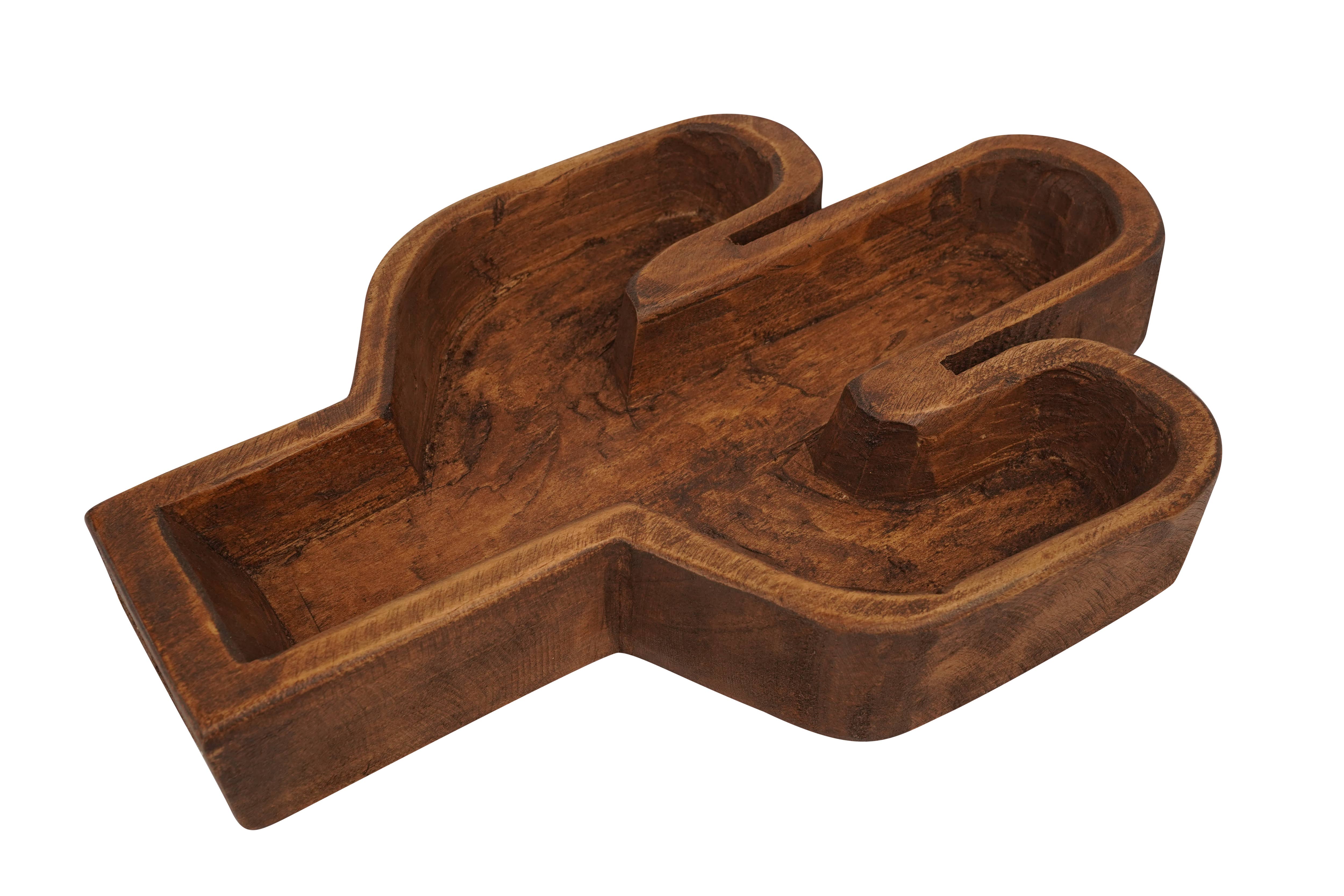 My Amigos Imports - Wholesale Candle Holder - Cactus Bowl-10 x 14 inch-Carved-Candle Ready-4 Color Choices2