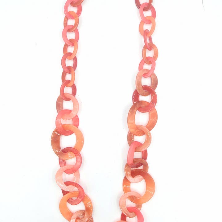 LORIANE CREATION - Wholesale Beaded/Pearl Necklace - Long acrylic necklace NK20241021-1MN1