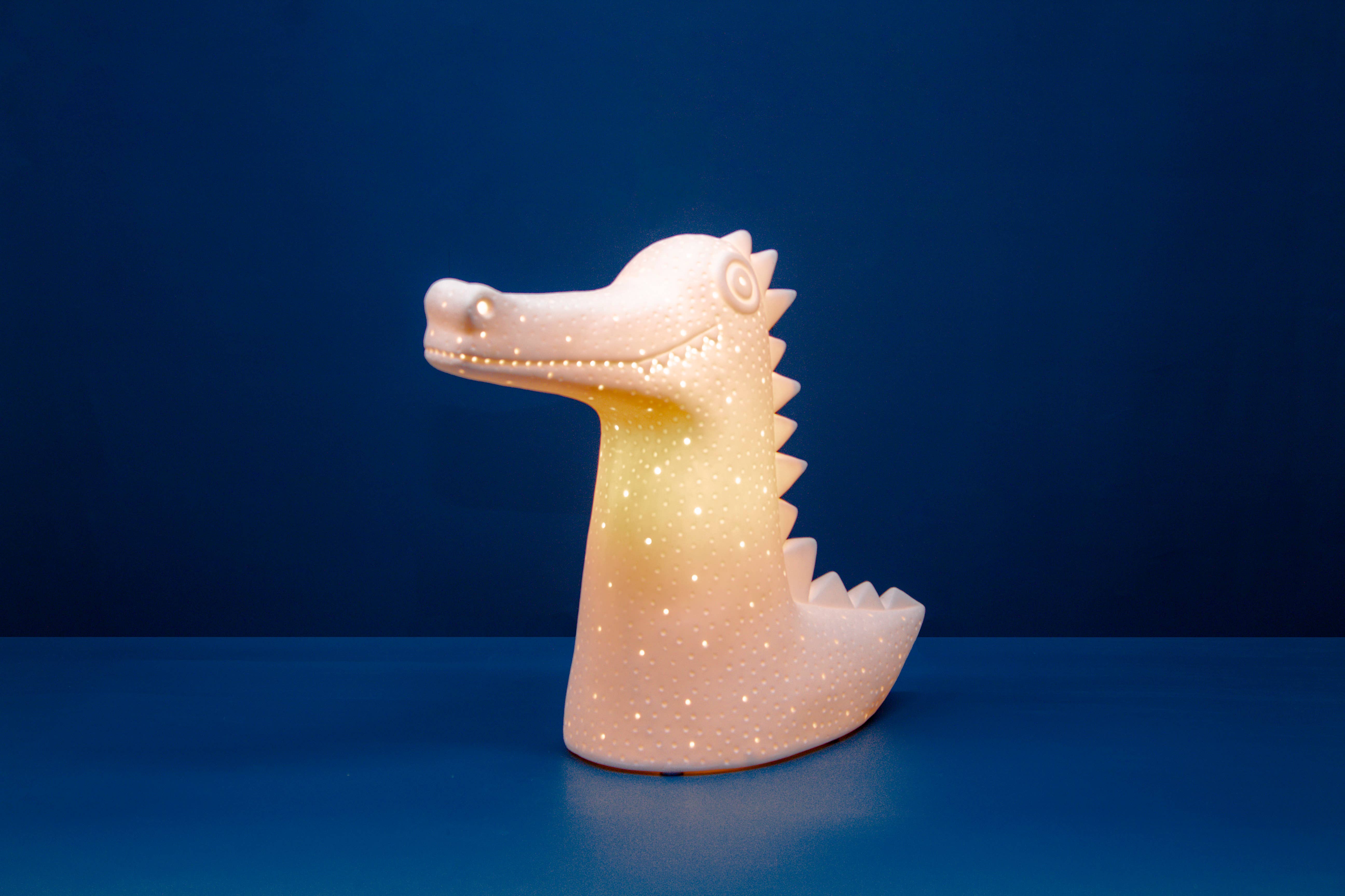 L. GLOW Home – Engroshandel Skrivebordslampe – Porcelænslampe -Krokodille3