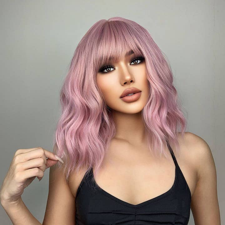 Amazon New Synthetic Bob Wig With Bangs for wholesale by kycozy