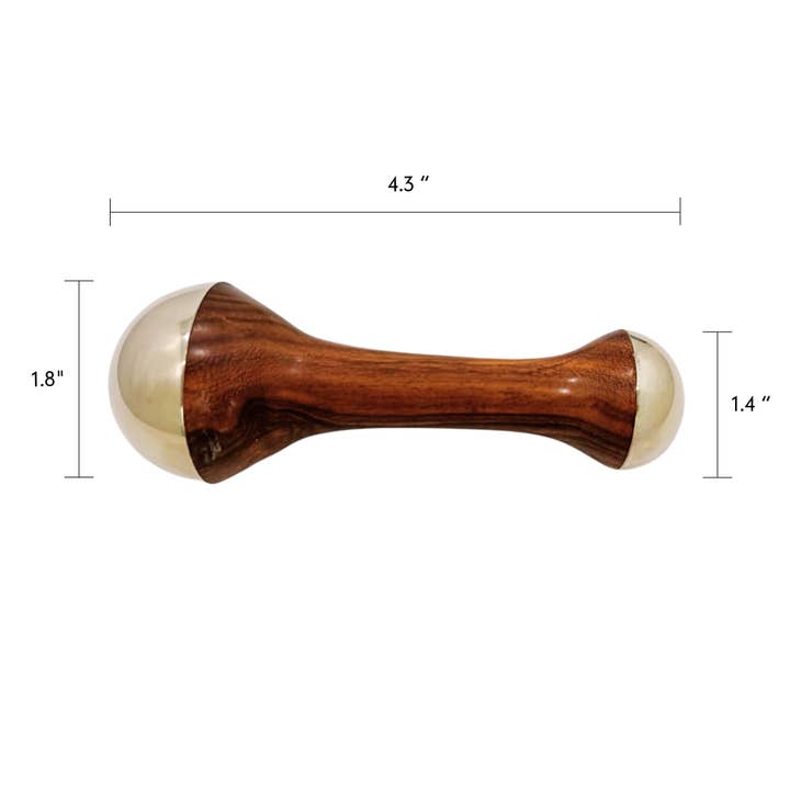 PAAVANI Ayurveda - Wholesale Body Massager - Dual-Dome Kansa Wand | Ayurvedic Tool for Detoxification1