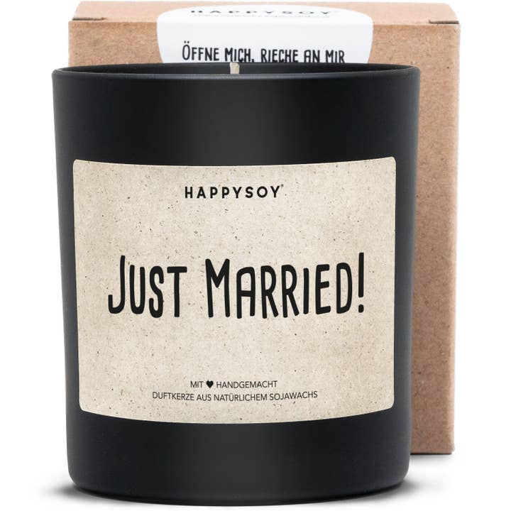 Doftljus | Just Married! för wholesale av Happysoy