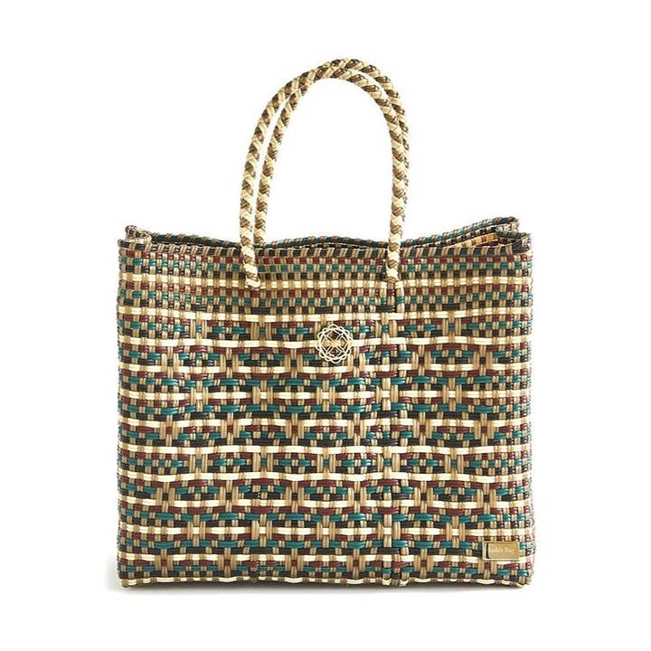 BOLSO TOTE PEQUEÑO ORO VERDE para venta al por mayor de Lola's Bag by Georgina Herrera