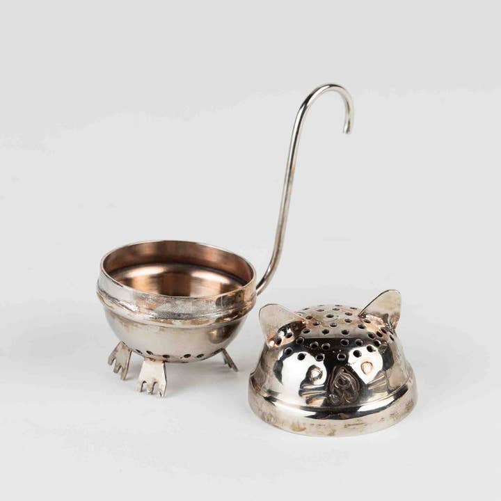 Ten Thousand Villages - Wholesale Tea Strainer/Infuser - Billee Standing Cat Tea Ball Infuser1